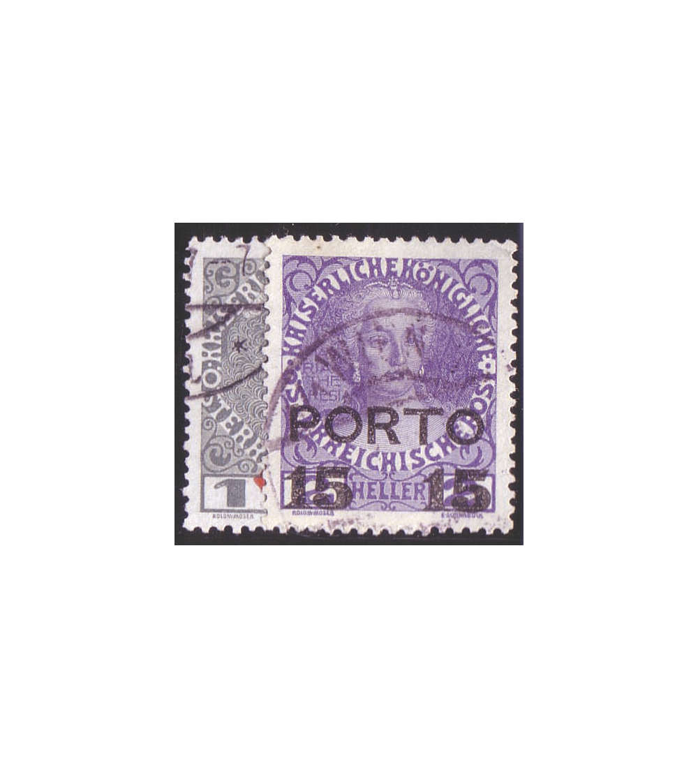 �sterreich Portomarken 1916    Nr. 58-59 gestempelt