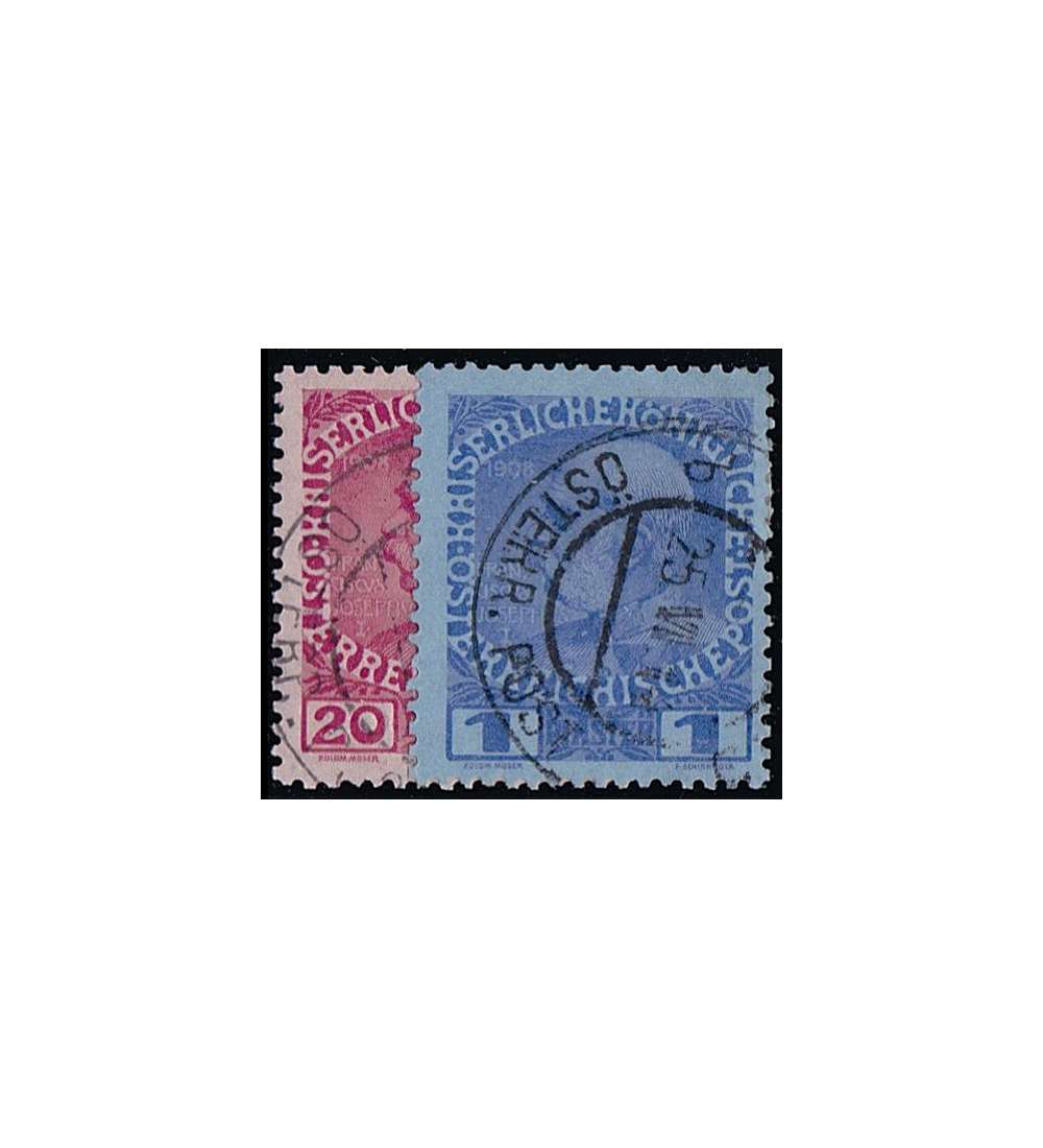 sterreich Post in der Levante Nr. 62-63 gestempelt