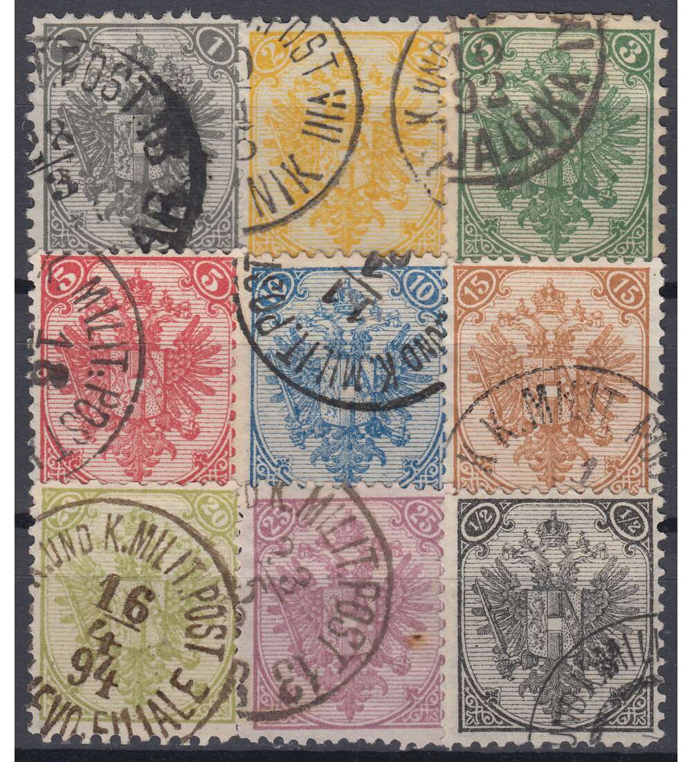 sterreich Bosnien/Herzegowina Nr. 1-9I gestempelt