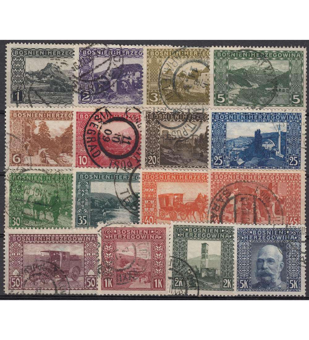 sterreich Bosnien/Herzegowina Nr. 29-44 gestempelt