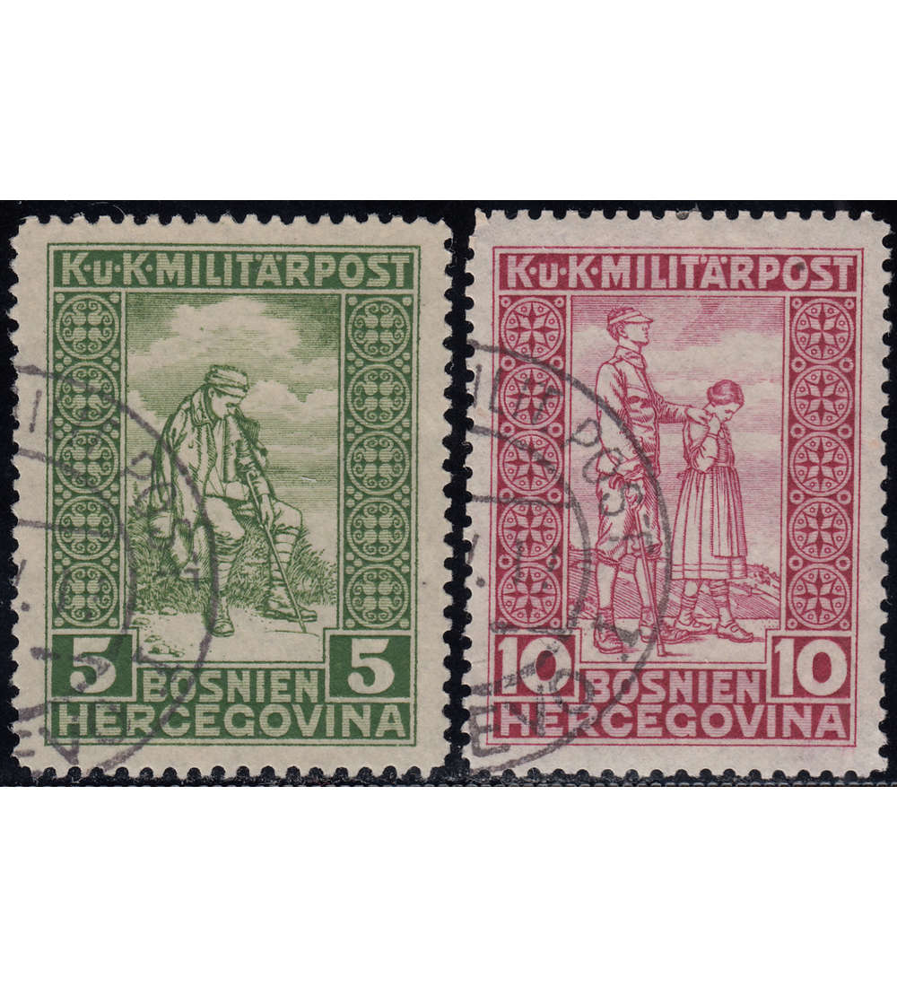 sterreich Bosnien/Herzegowina Nr. 97-98 gestempelt