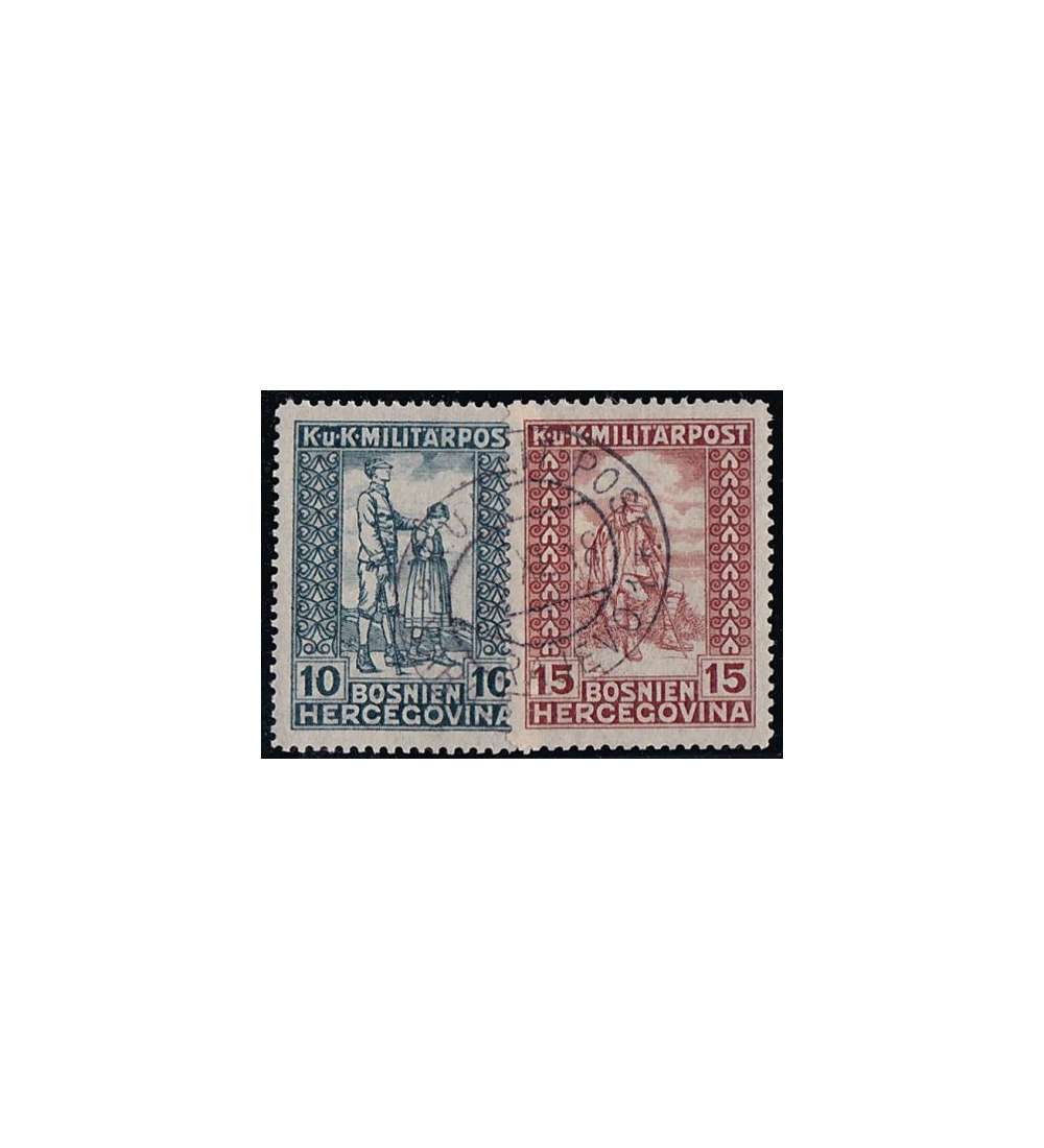 sterreich Bosnien/Herzegowina Nr. 142-143 gestempelt