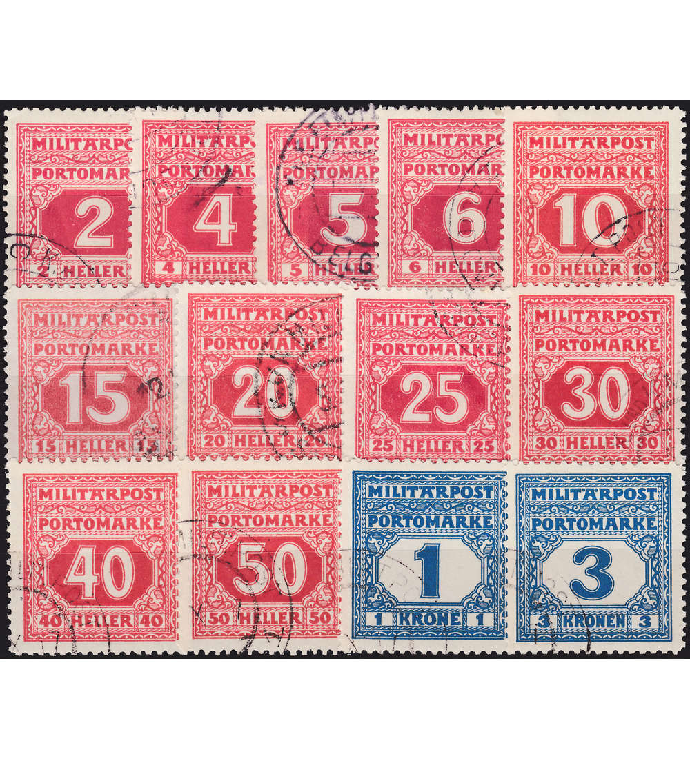 sterreich Bosnien/Herzegowina Porto Nr. 14-26 gestempelt