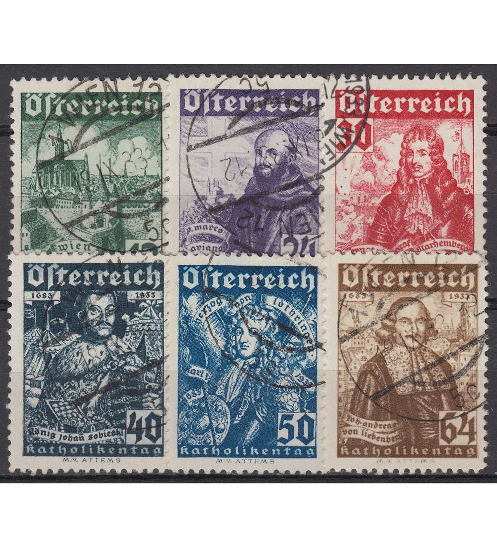 sterreich Nr. 557-562 gestempelt Befreiungskampf 1933