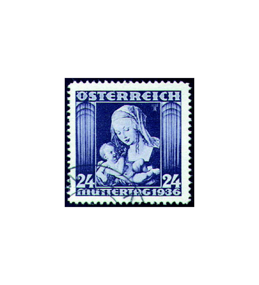 sterreich Nr. 627 gestempelt  Muttertag 1936
