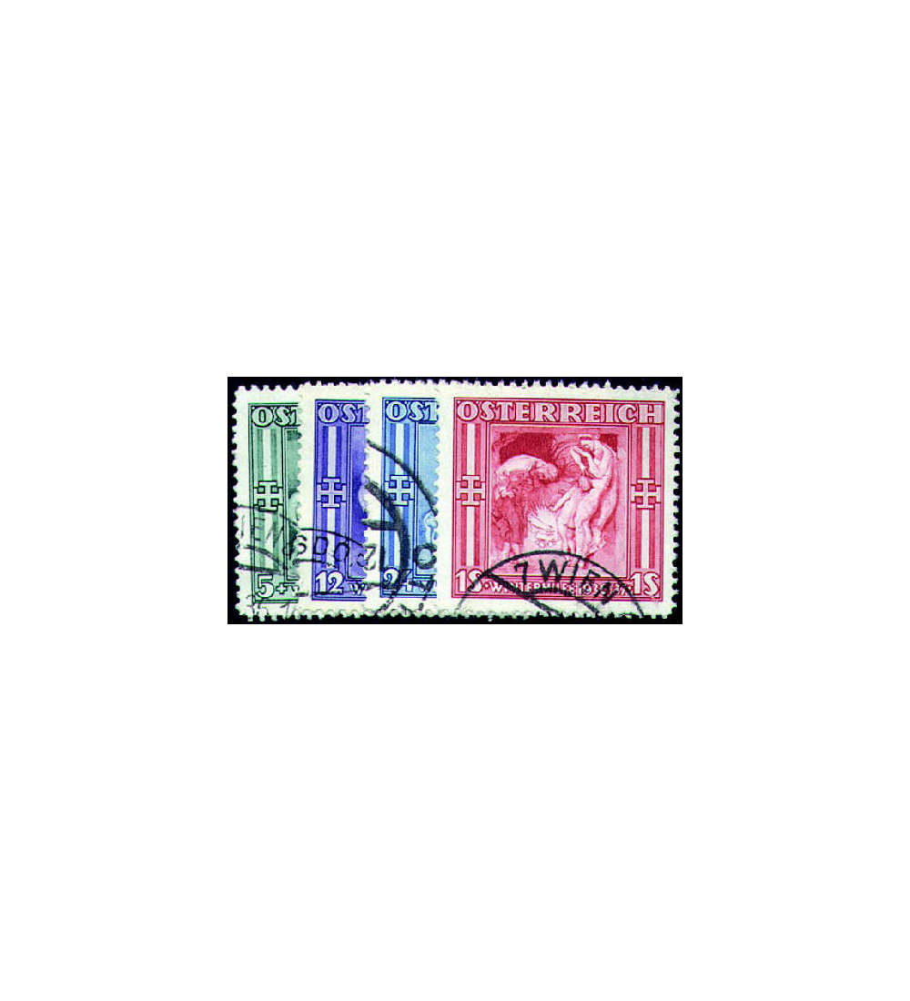 sterreich Nr. 628-631 gestemp Winterhilfe 1936