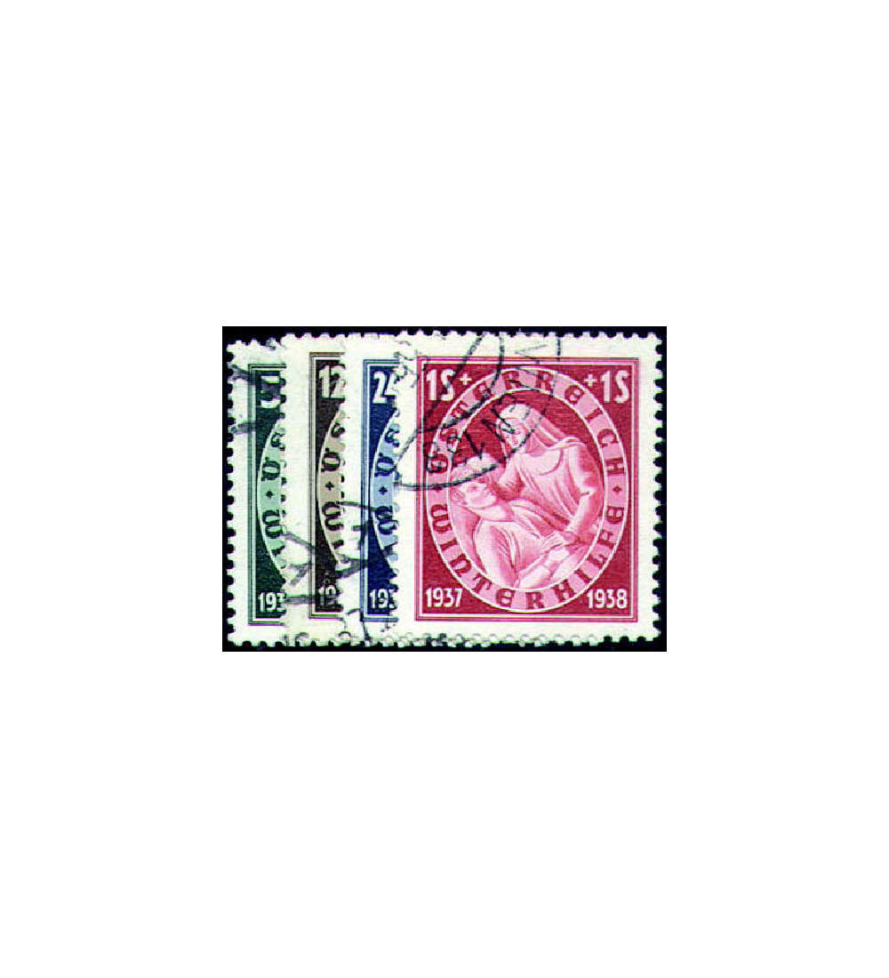 sterreich Nr. 642-645 gestempelt Winterhilfe 1937