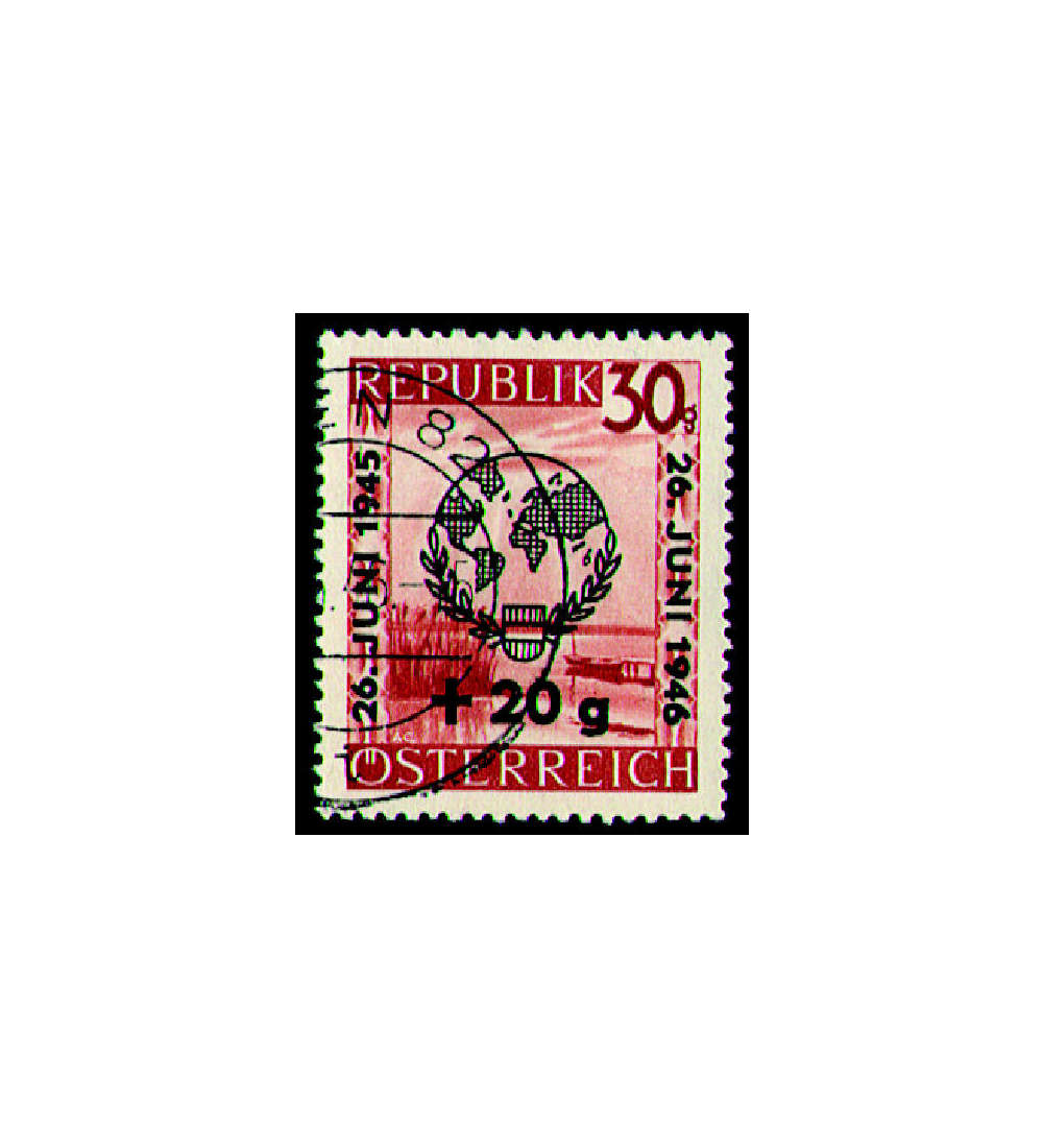 sterreich Nr. 771 gestempelt  Vereinte Nationen 1946