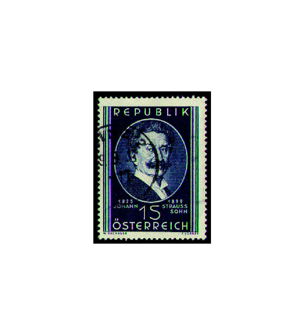 sterreich Nr. 934 gestempelt  Johann Strau 1949