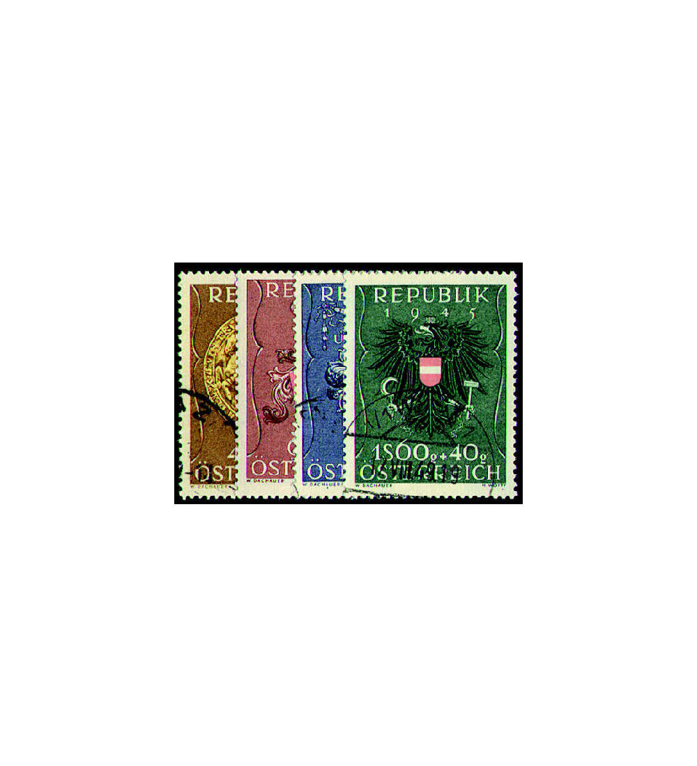 sterreich Nr. 937-940 gestempelt Wappen 1949