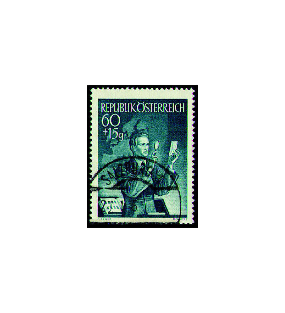 sterreich Nr. 957 gestempelt  Tag der Briefmarke 1950