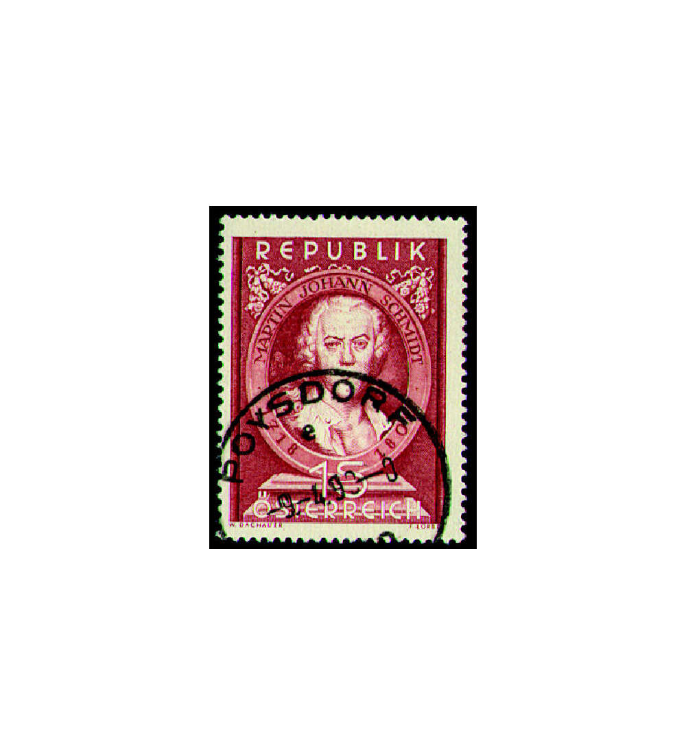 sterreich Nr. 965 gestempelt  Johann Schmidt 1951