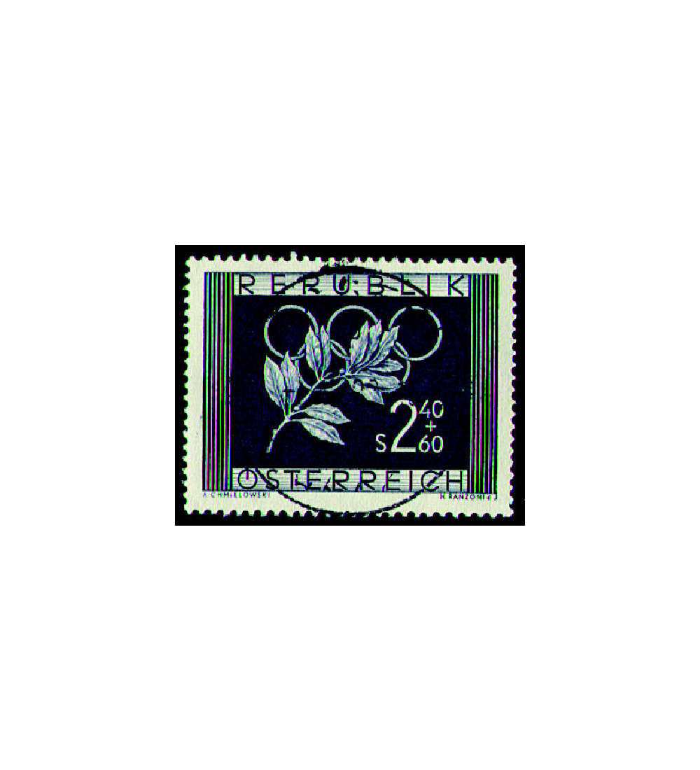 sterreich Nr. 969 gestempelt  Olympische Spiele 1952
