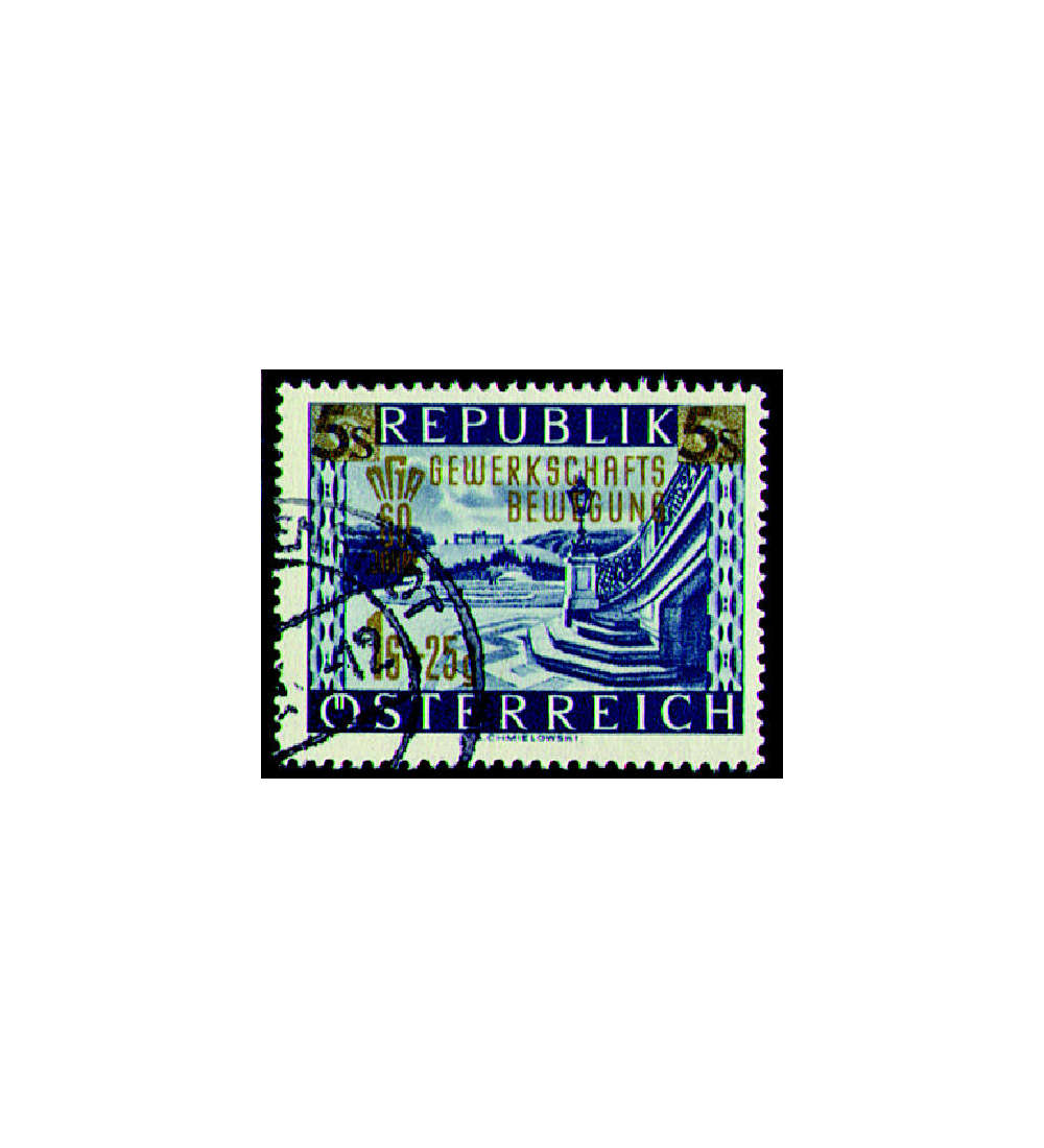 sterreich Nr. 983 gestempelt  Gewerkschaft 1953