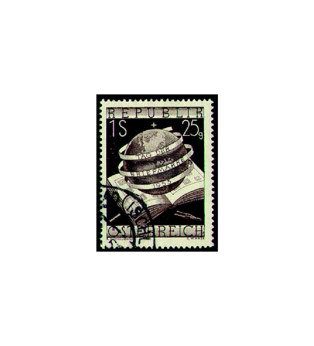 sterreich Nr. 995 gestempelt  Tag der Briefmarke 1953