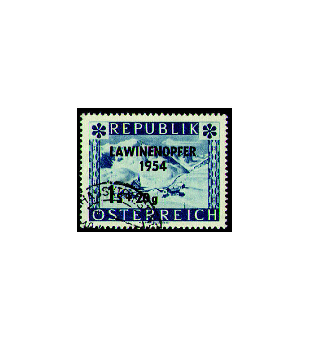 sterreich Nr. 998 gestempelt  Lawinenunglck 1954