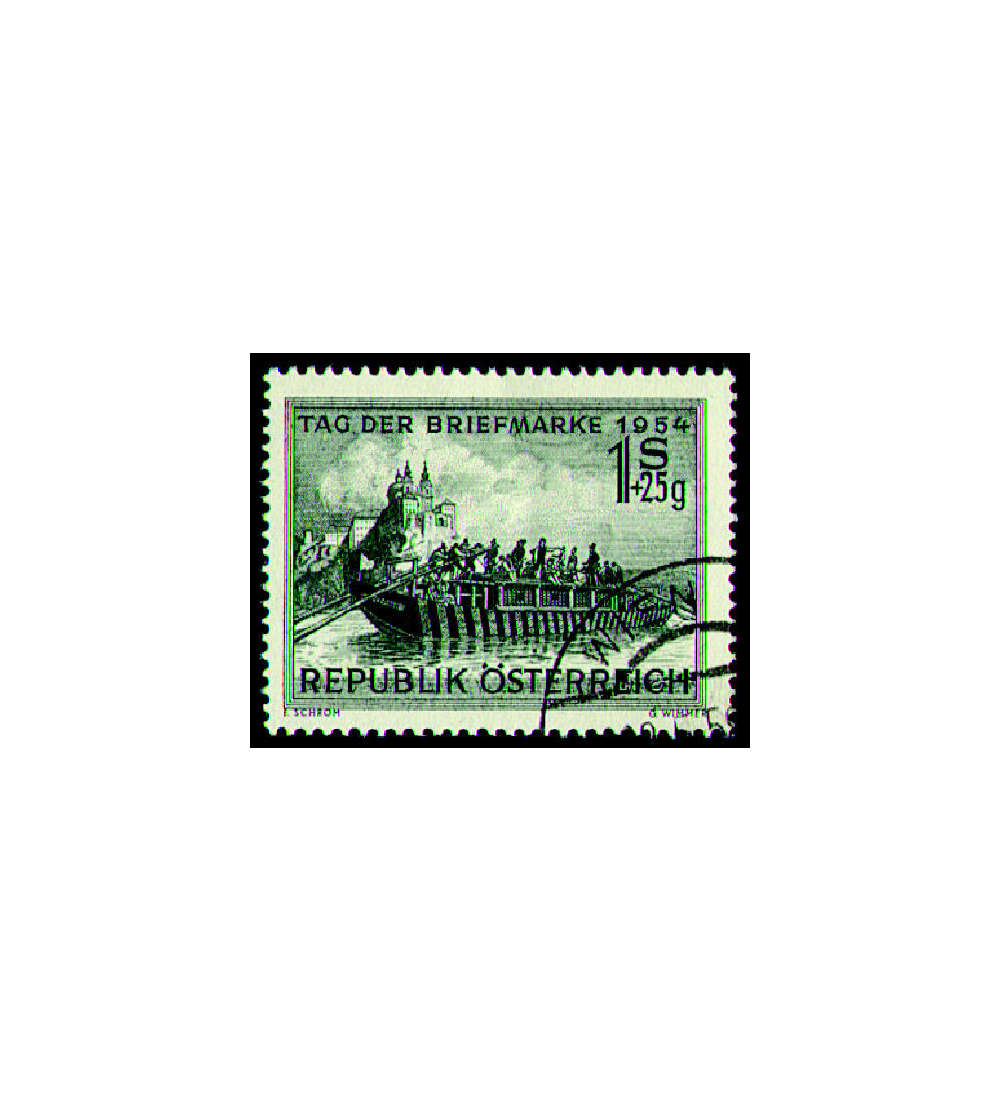 sterreich Nr.1010 gestempelt  Tag der Briefmarke 1954