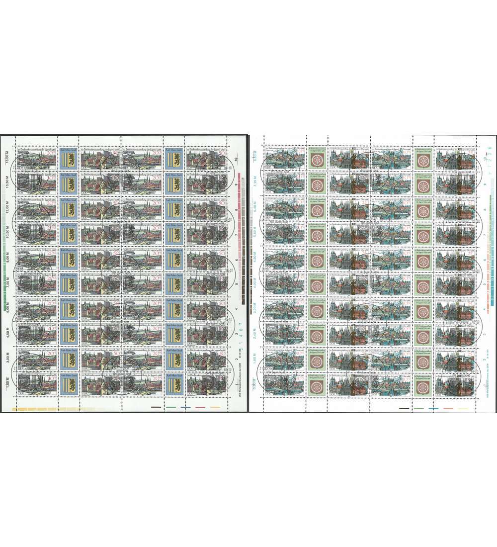 DDR ZD-Bogen Nr. 3173-3176 Briefmarkenausstellung 1988 gestempelt