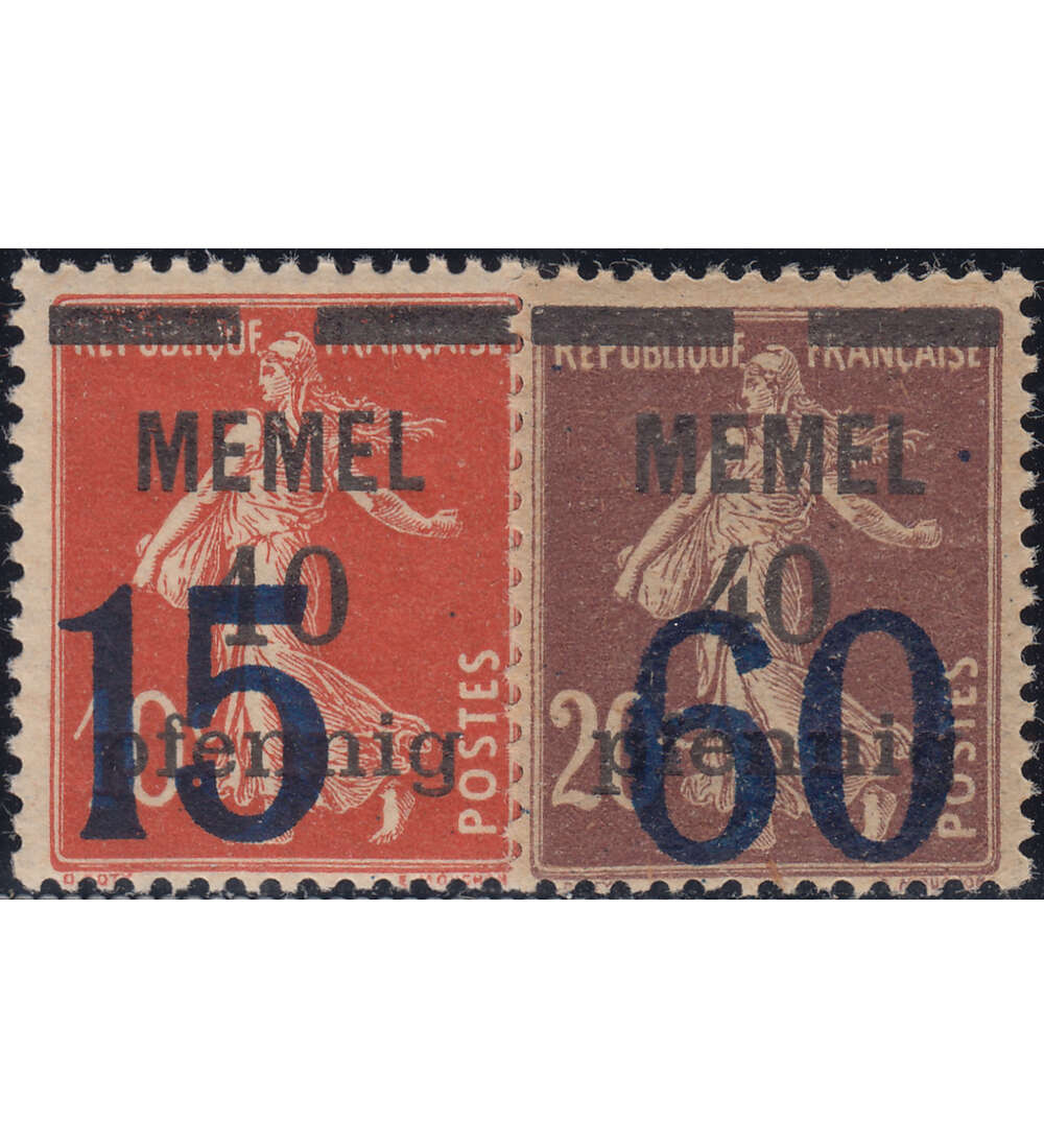 Memel Nr. 34-35 postfrisch**