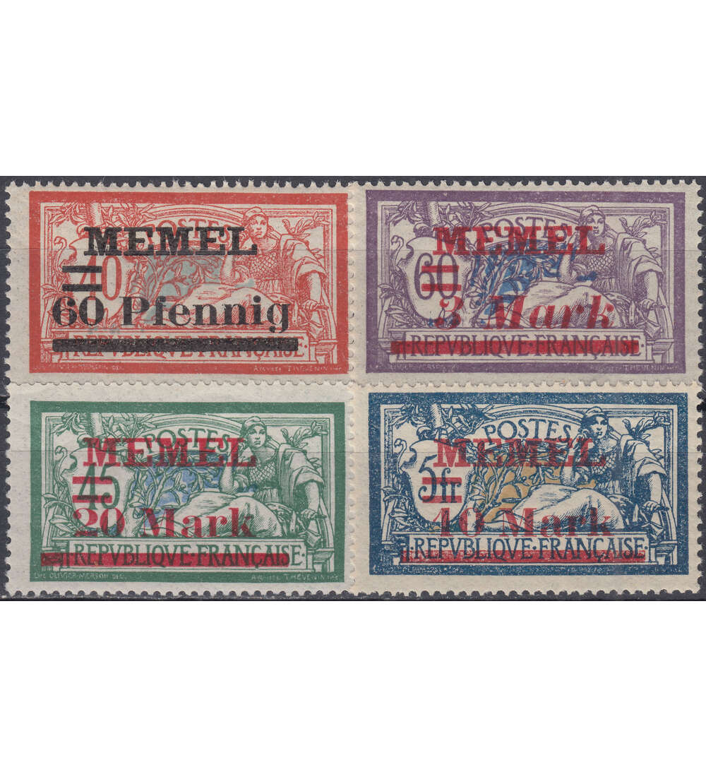 Memel Nr. 36-39I+II postfrisch