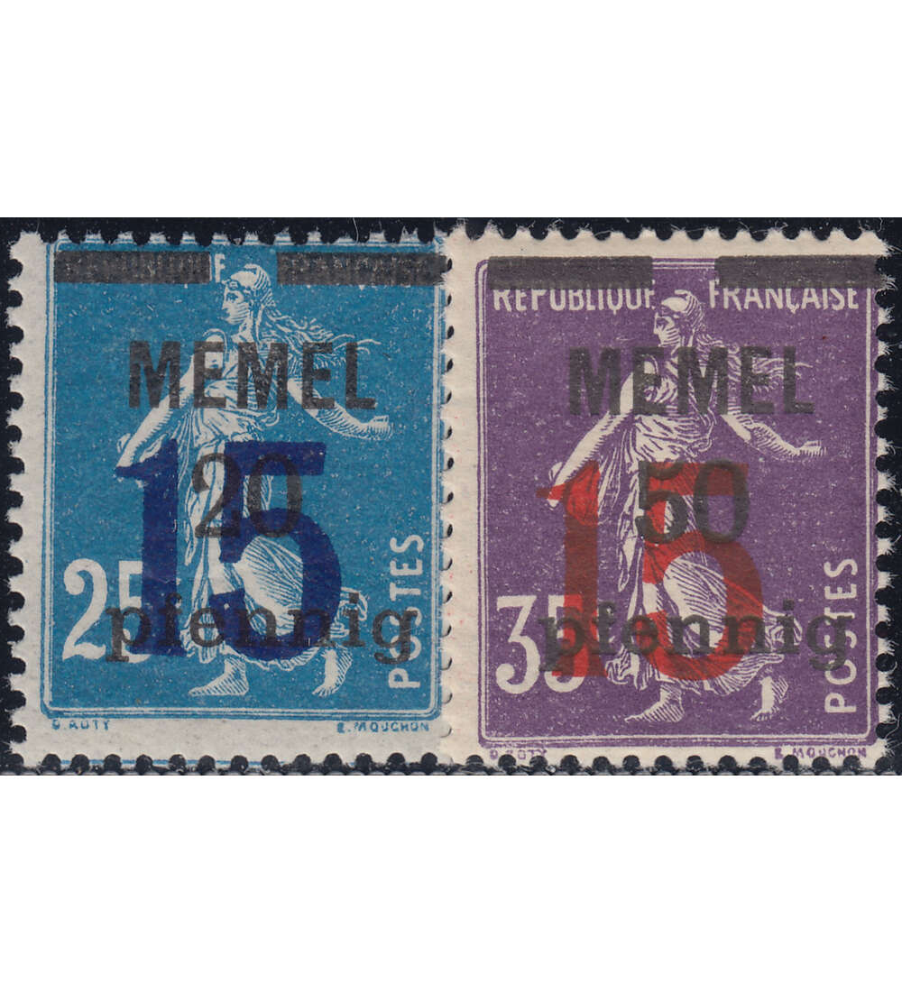 Memel Nr. 47-48 postfrisch**