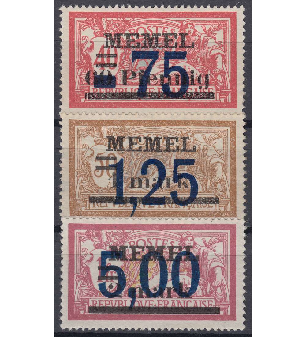 Memel Nr. 49-51 postfrisch**