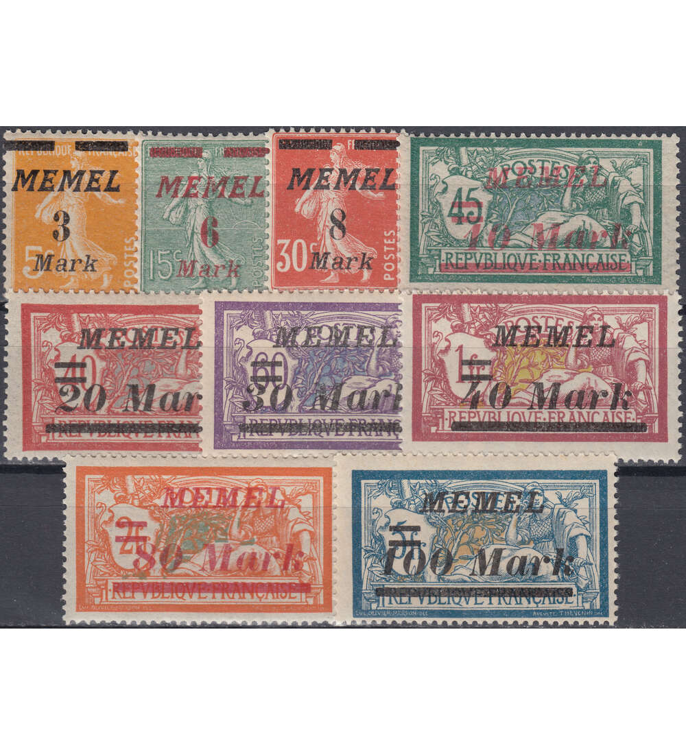Memel Nr. 110-118 postfrisch**