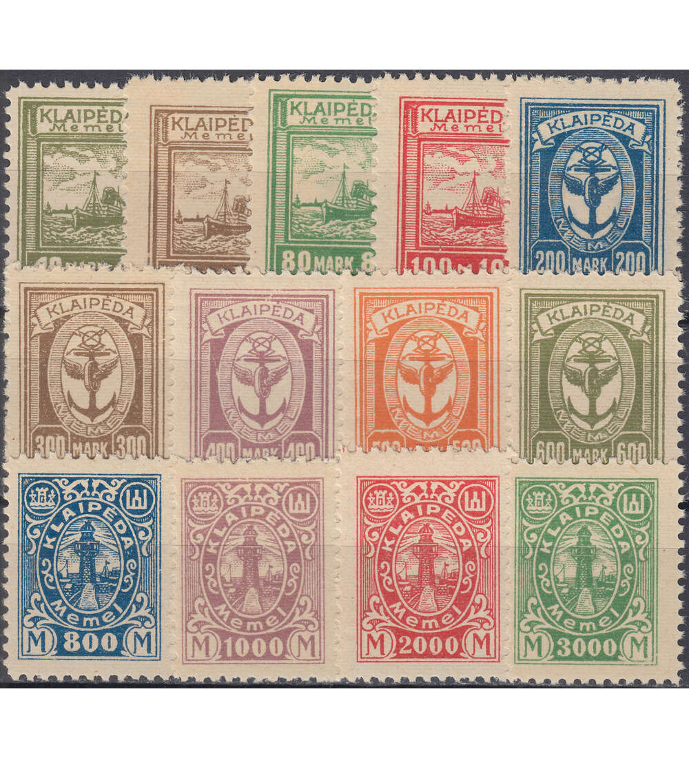 Memel Nr. 151-163 postfrisch **