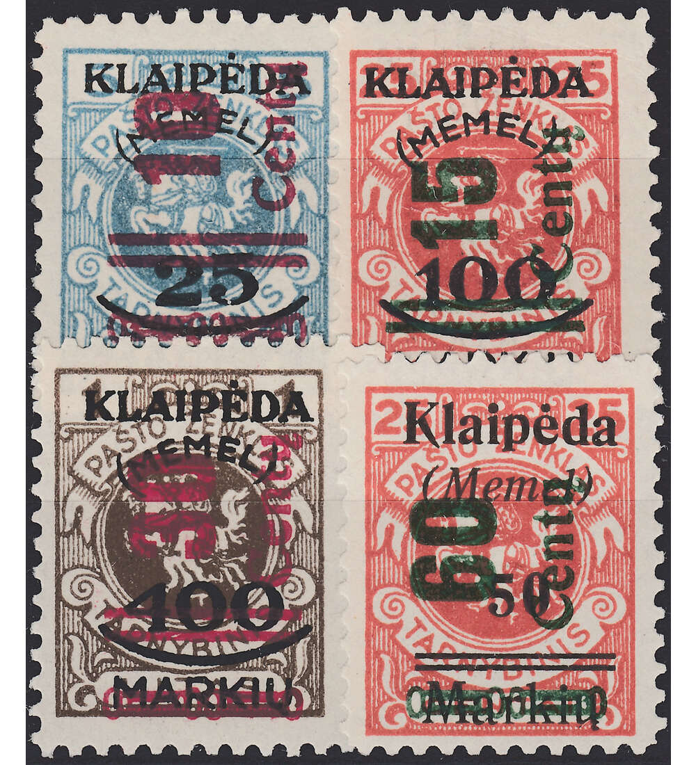 Memel Nr. 230-233 postfrisch**  geprft
