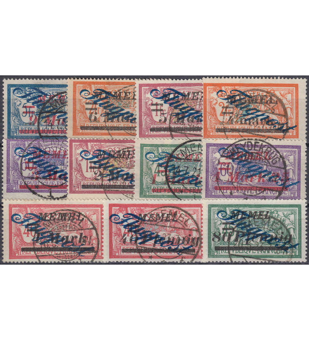 Memel Nr. 72-83 gestempelt ohne 79