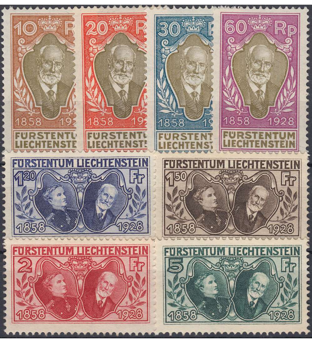 Liechtenstein Nr. 82-89        Frst Johann II.