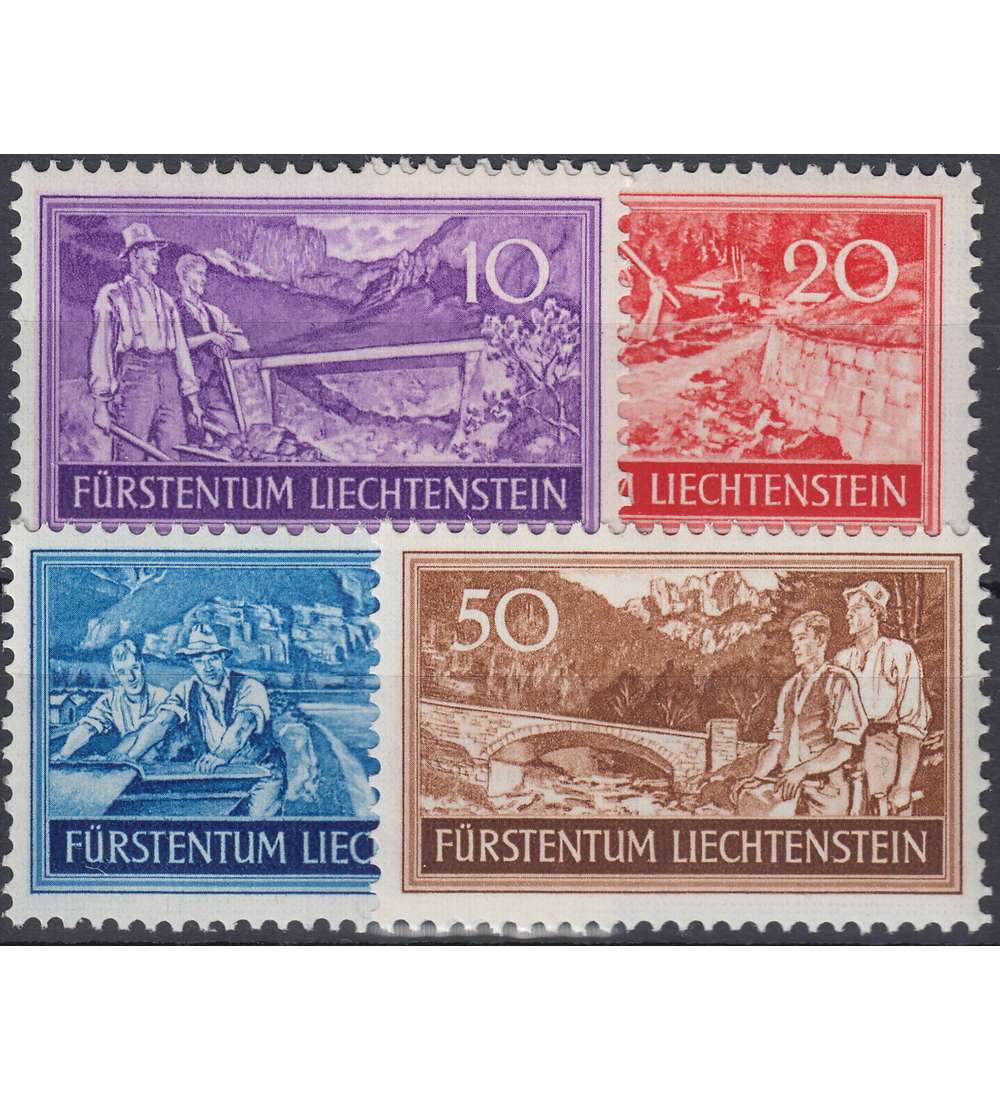 Liechtenstein Nr. 152-155 postfrisch Arbeitsbeschaffung