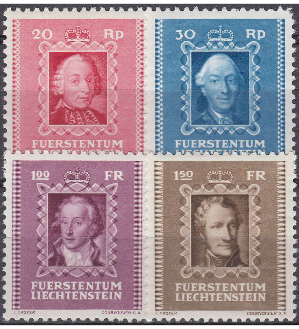 Liechtenstein Nr. 207-210 postfrisch ** Frsten 1942