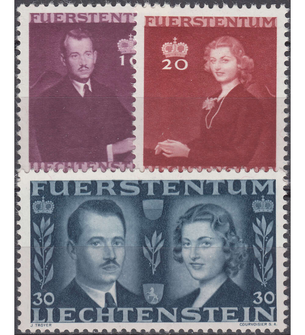 Liechtenstein Nr. 211-213 postfrisch ** Hochzeit des Frsten