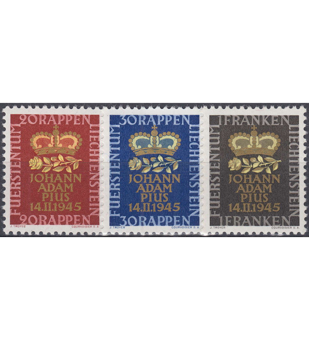 Liechtenstein Nr. 240-242 postfrisch ** Geburt Prinz Johann