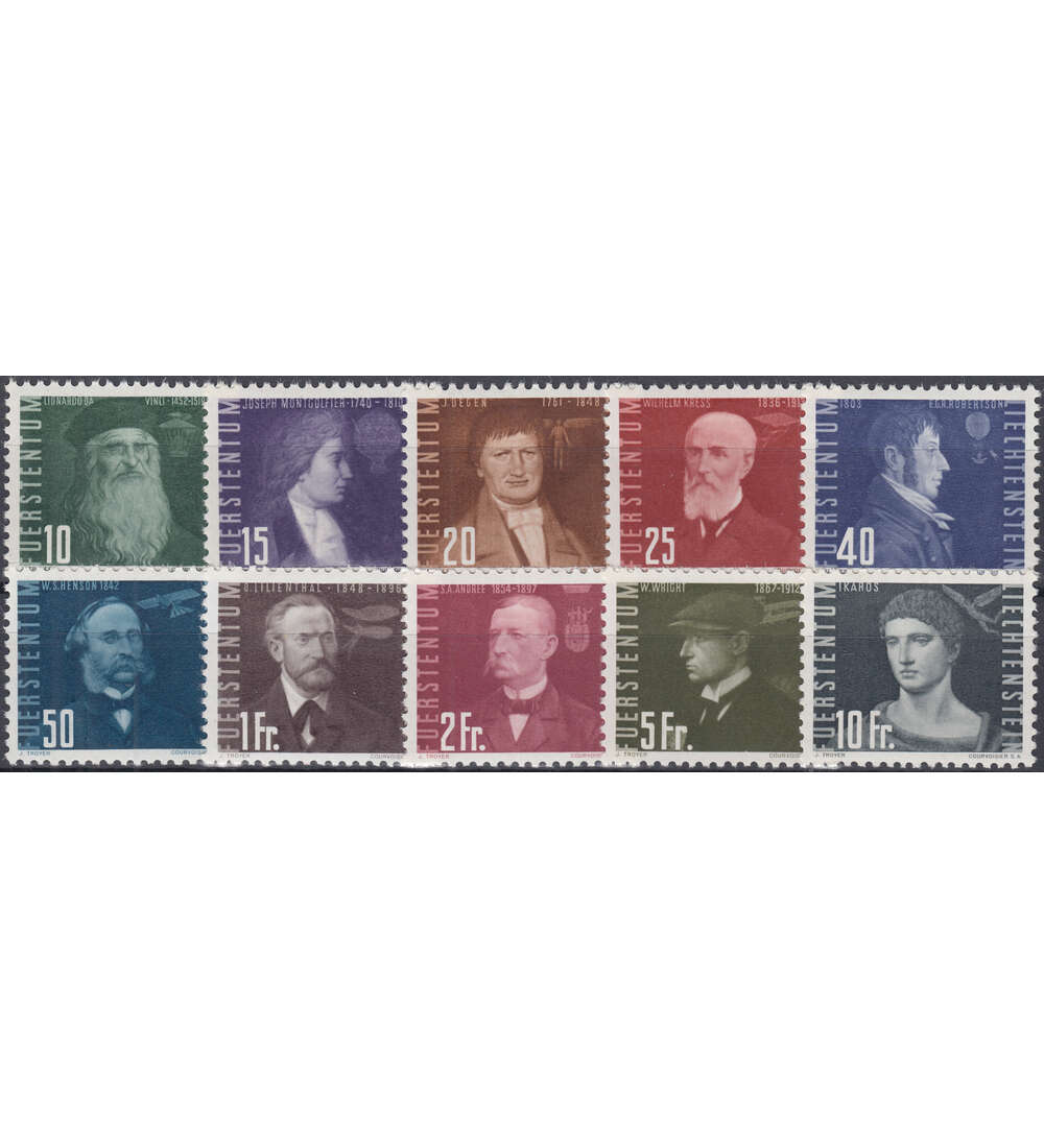 Liechtenstein Nr. 257-266 postfrisch ** Flugpioniere