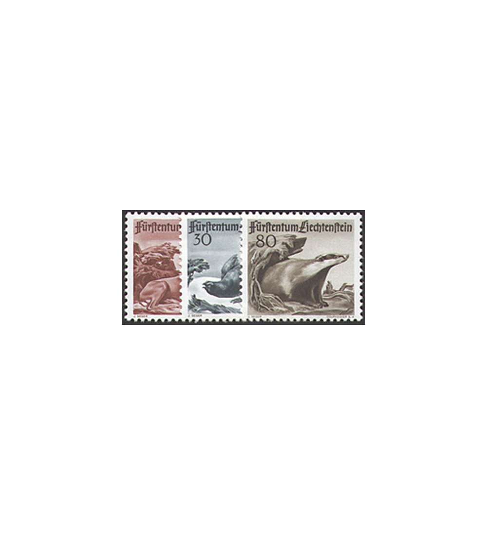 Liechtenstein Nr. 285-287 postfrisch ** Jagd 1950