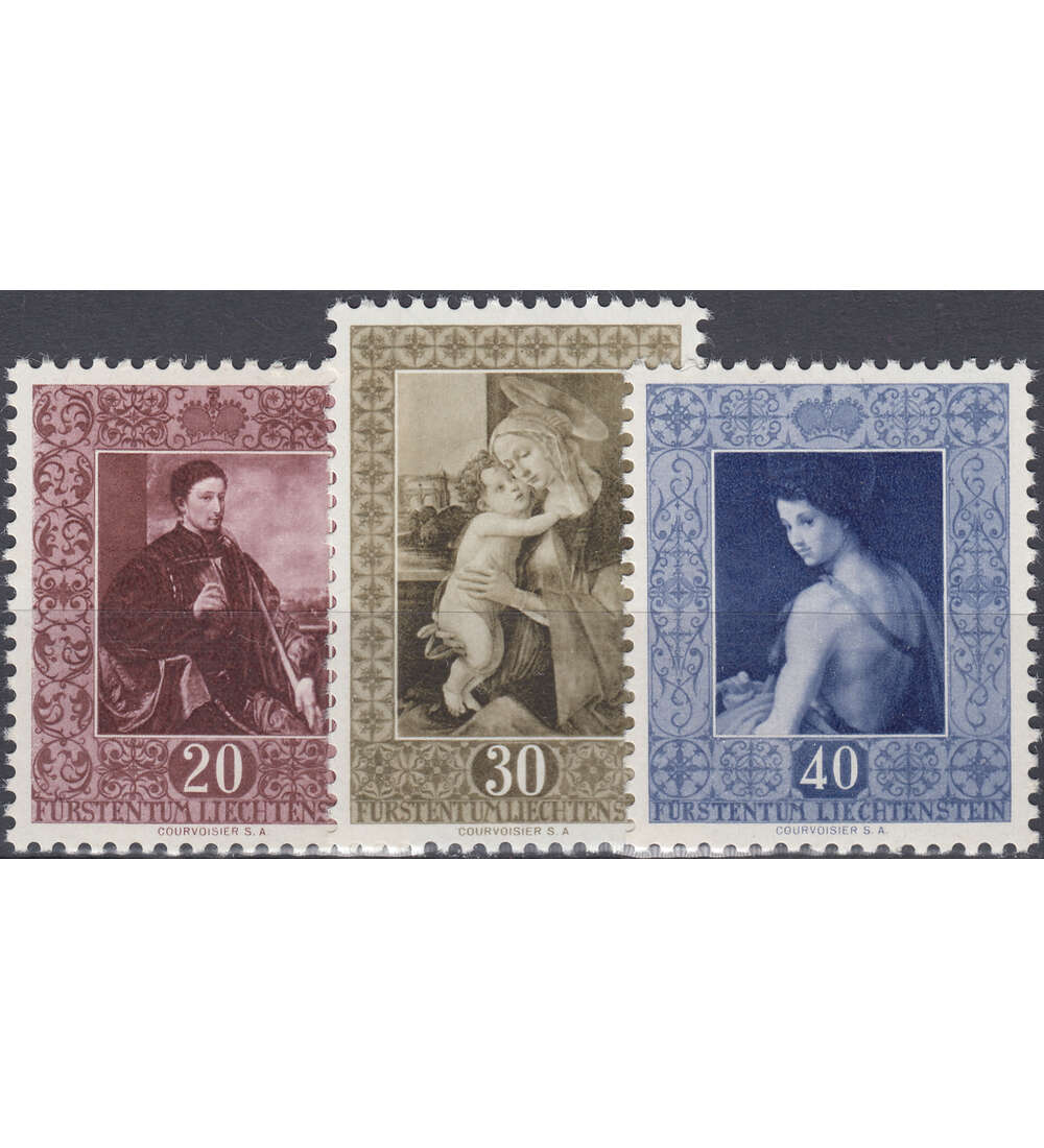Liechtenstein Nr. 306-308 postfrisch ** Gemlde 1952