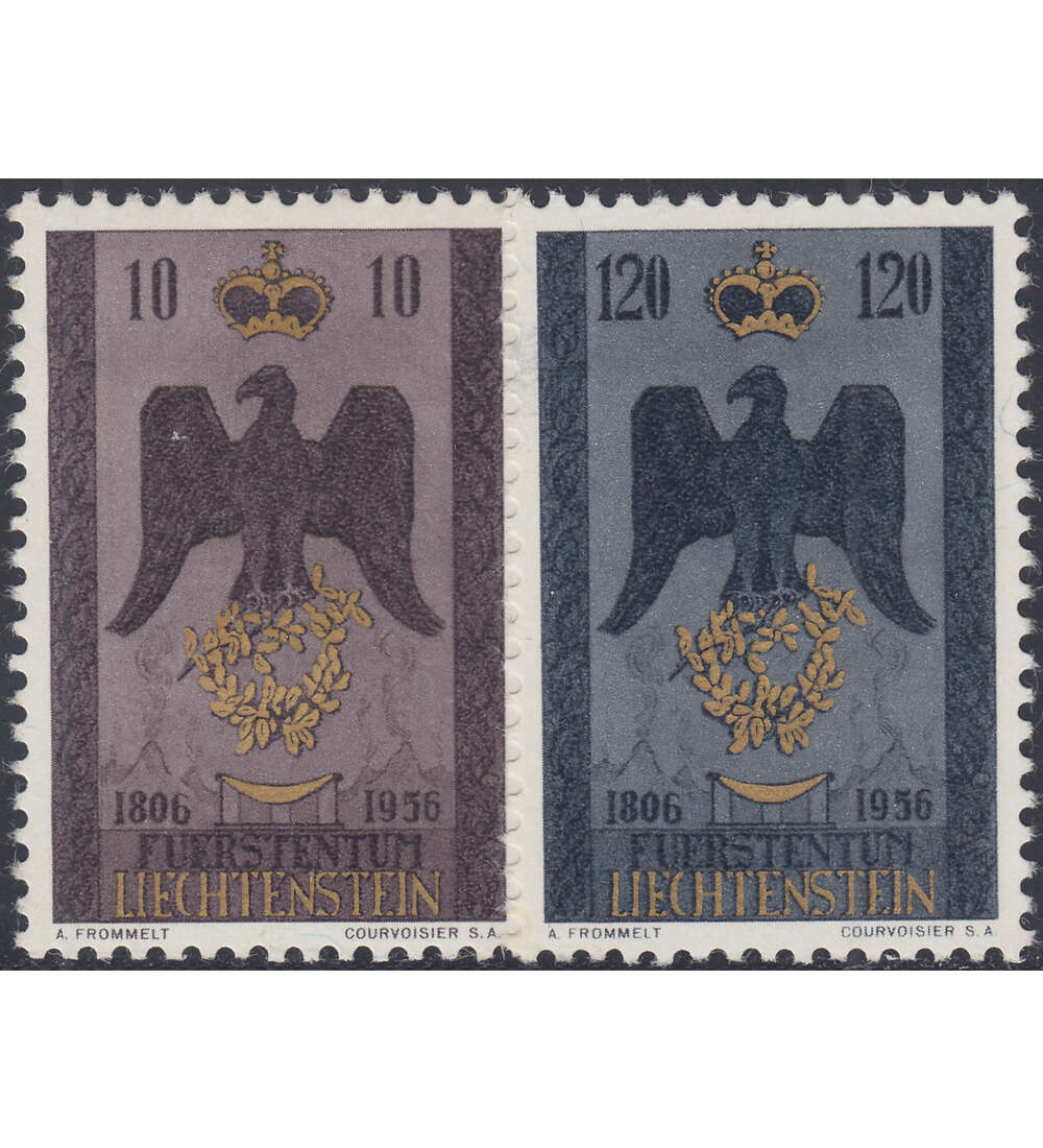 Liechtenstein Nr. 346-347 postfrisch ** 150 Jahre Liechtenstein