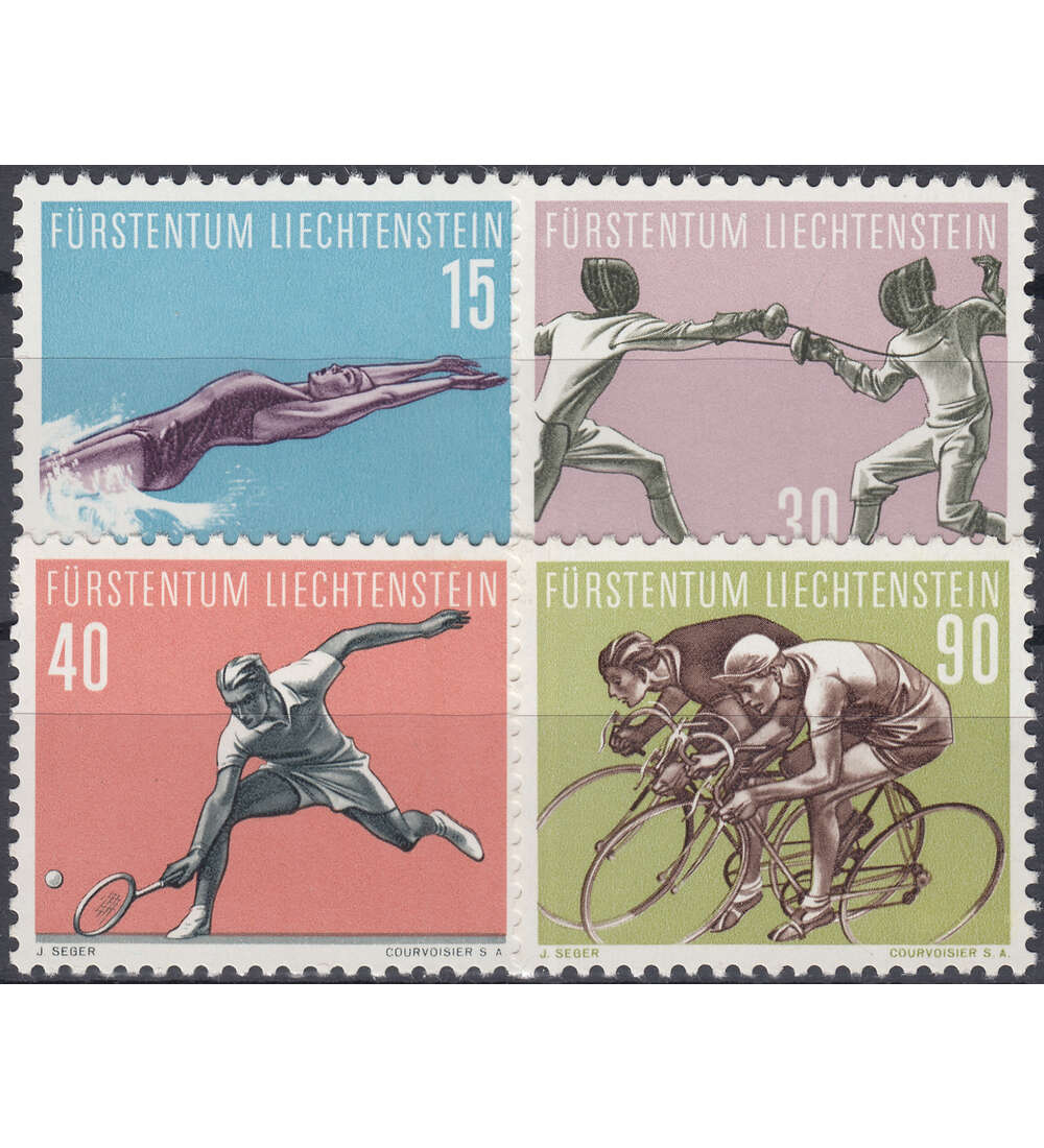 Liechtenstein Nr. 365-368 postfrisch ** Sport 1958