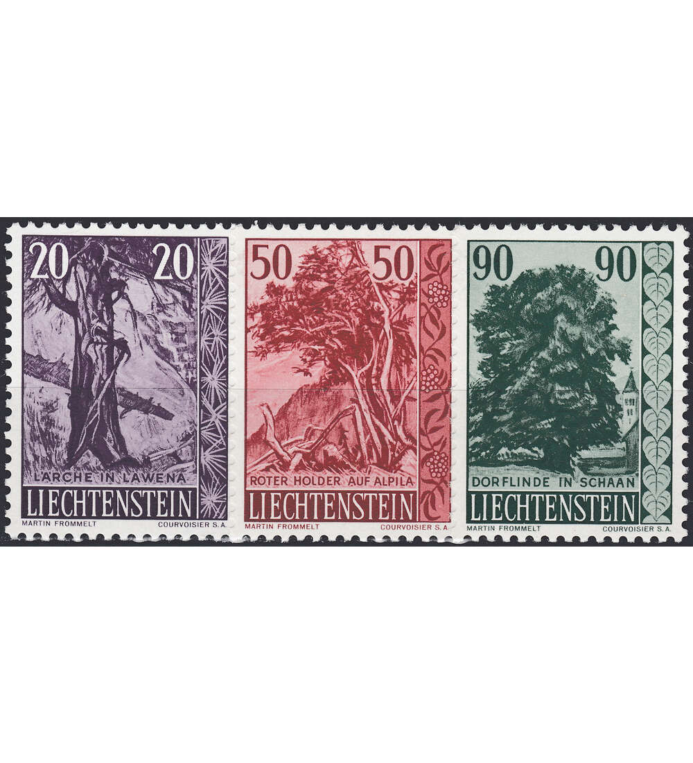 Liechtenstein Nr. 377-379 postfrisch ** Bume und Strucher 1959