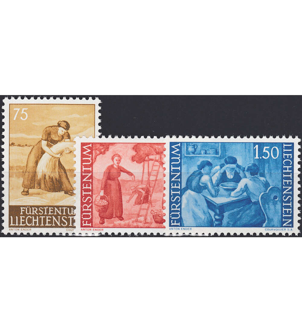 Liechtenstein Nr. 395-397 postfrisch ** Landschaften 1960