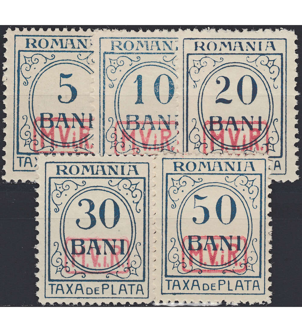 Deutsche Besetzung Rumnien Porto Nr. 1-5 postfrisch **
