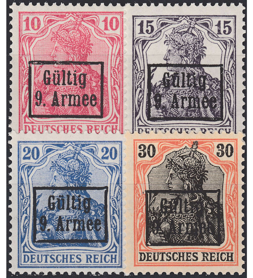 Deutsche Besetzung Rum�nien 9. Armee Nr. 1-4 postfrisch **