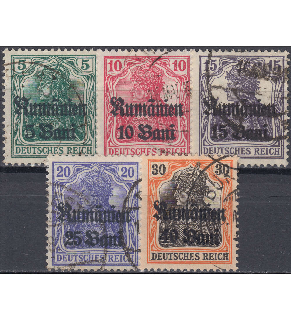 Deutsche Besetzung Rumnien Nr. 8-12 gestempelt