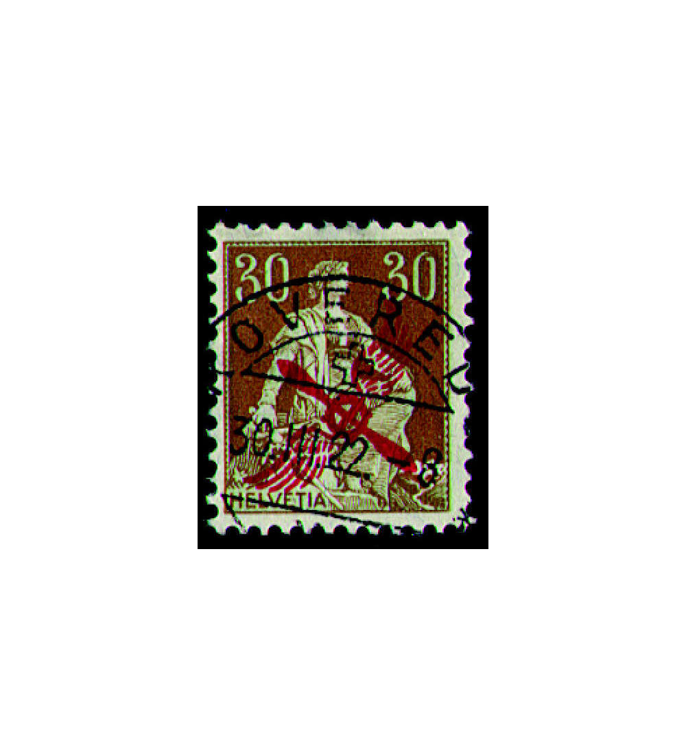 Schweiz Nr. 152 gestempelt     Flugpost 1920