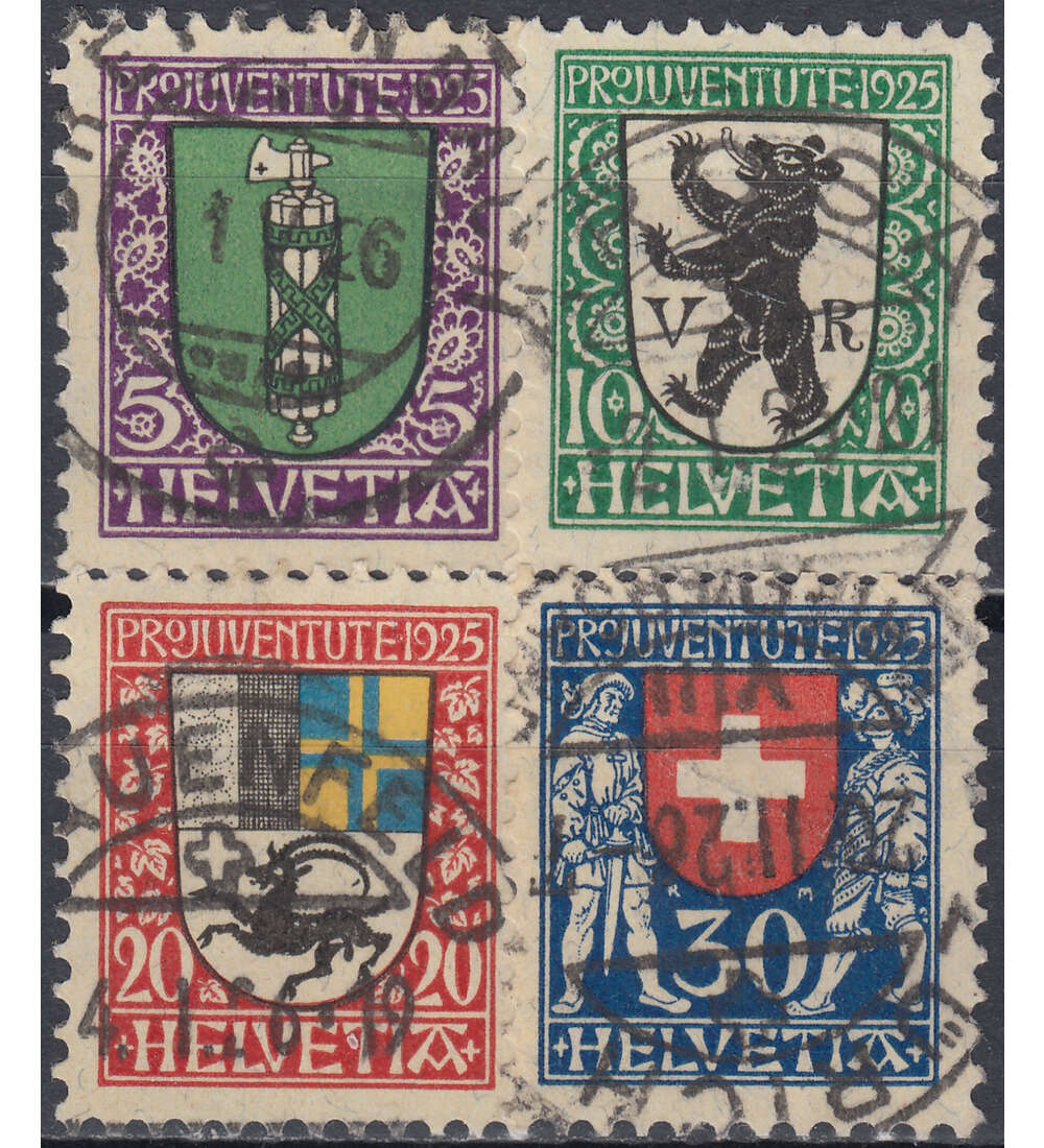 Schweiz Nr. 214-217 gestempelt Pro Juventute 1925