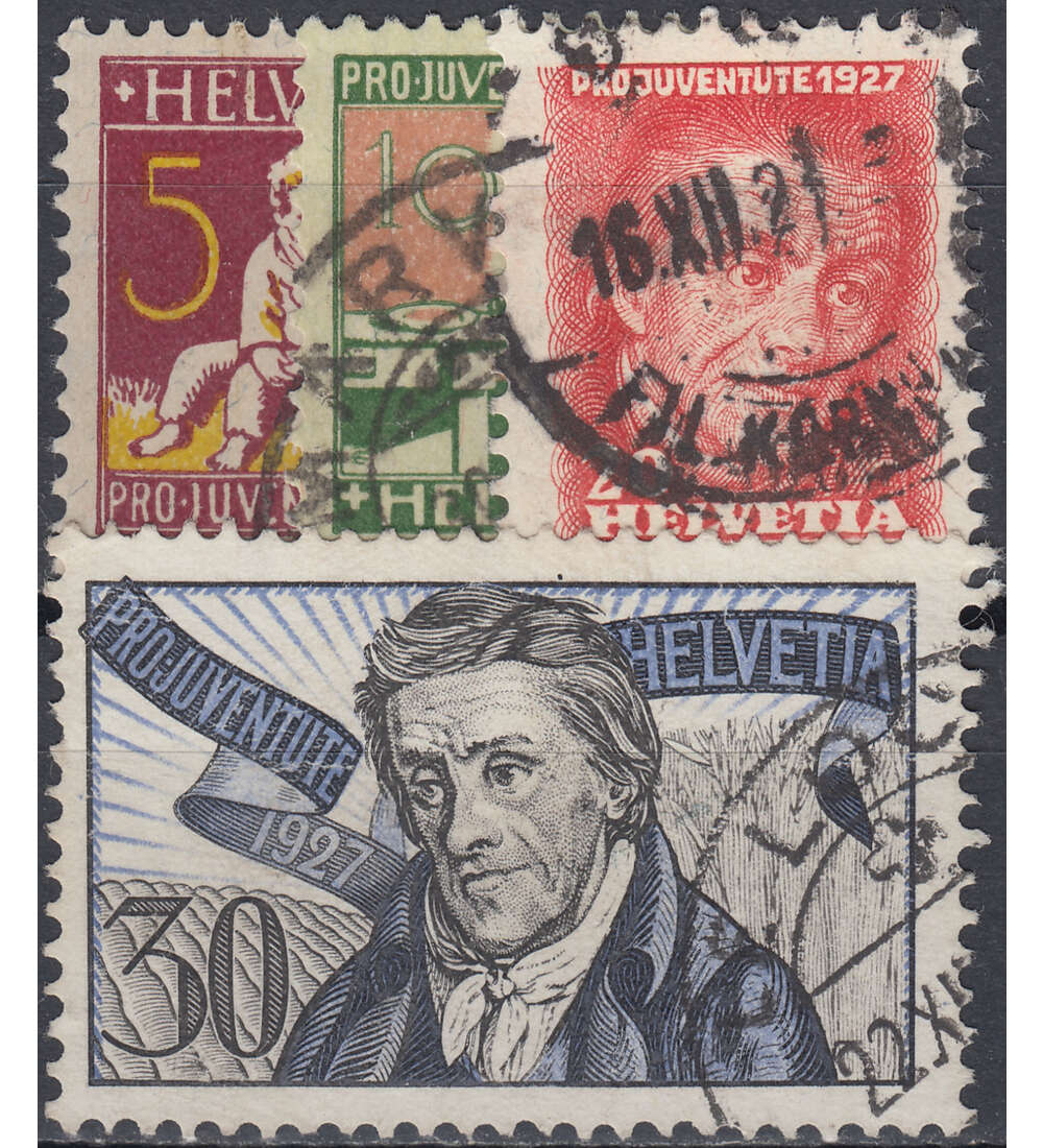 Schweiz Nr. 222-225 gestempelt Pro Juventute 1927