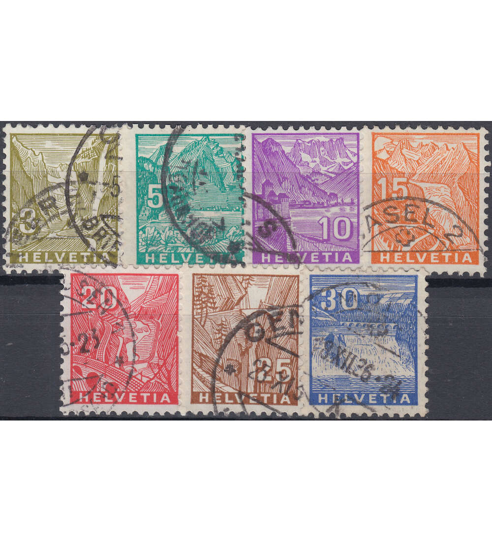 Schweiz Nr. 270-276 gestempelt Landschaften 1934