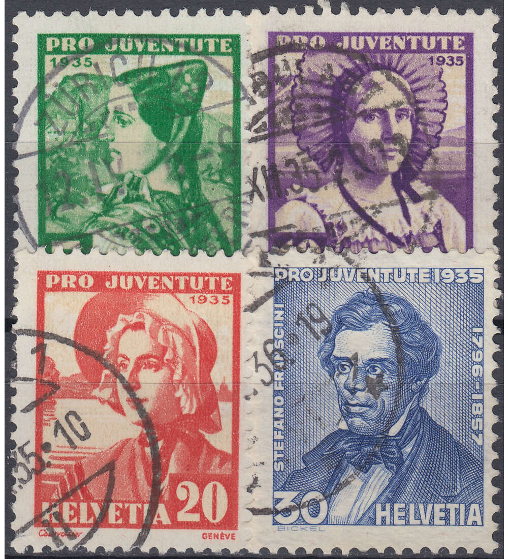 Schweiz Nr. 287-290 gestempelt Pro Juventute 1935